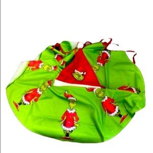 Grinch Christmas tree skirt, topper  NEW